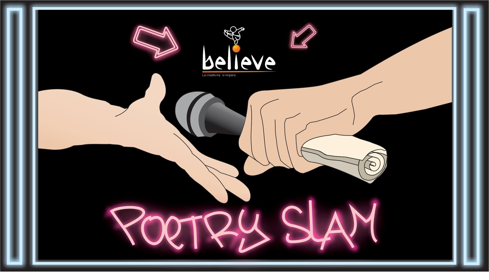 logo believe poetry slam